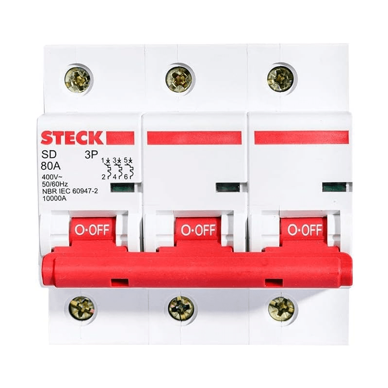DISJ DIN TRIP  80A STECK  C-10K