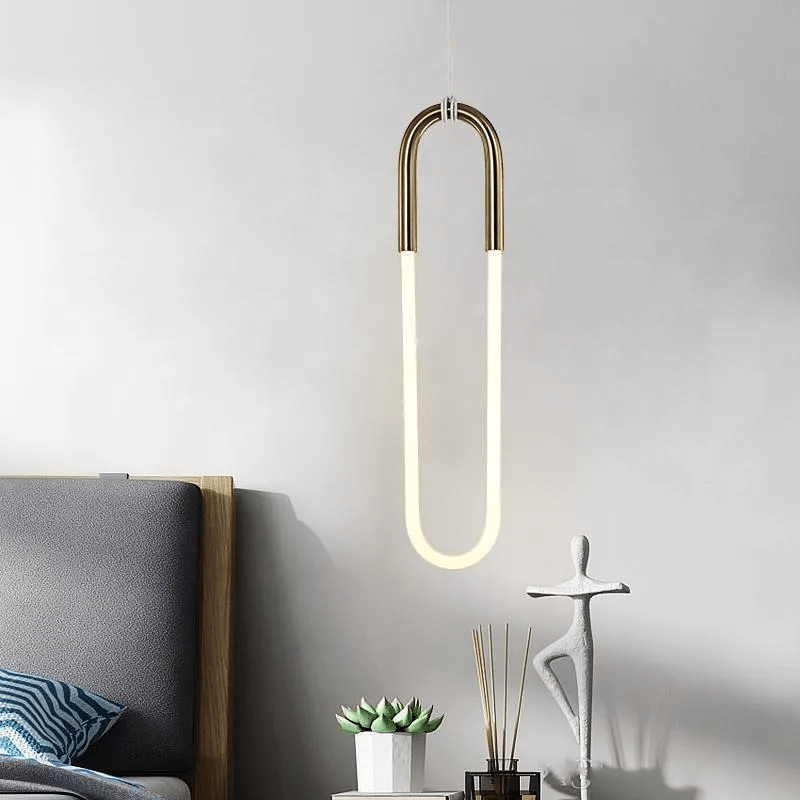 LUSTRE PEND. LED 14W DOURADO 6000K 5026