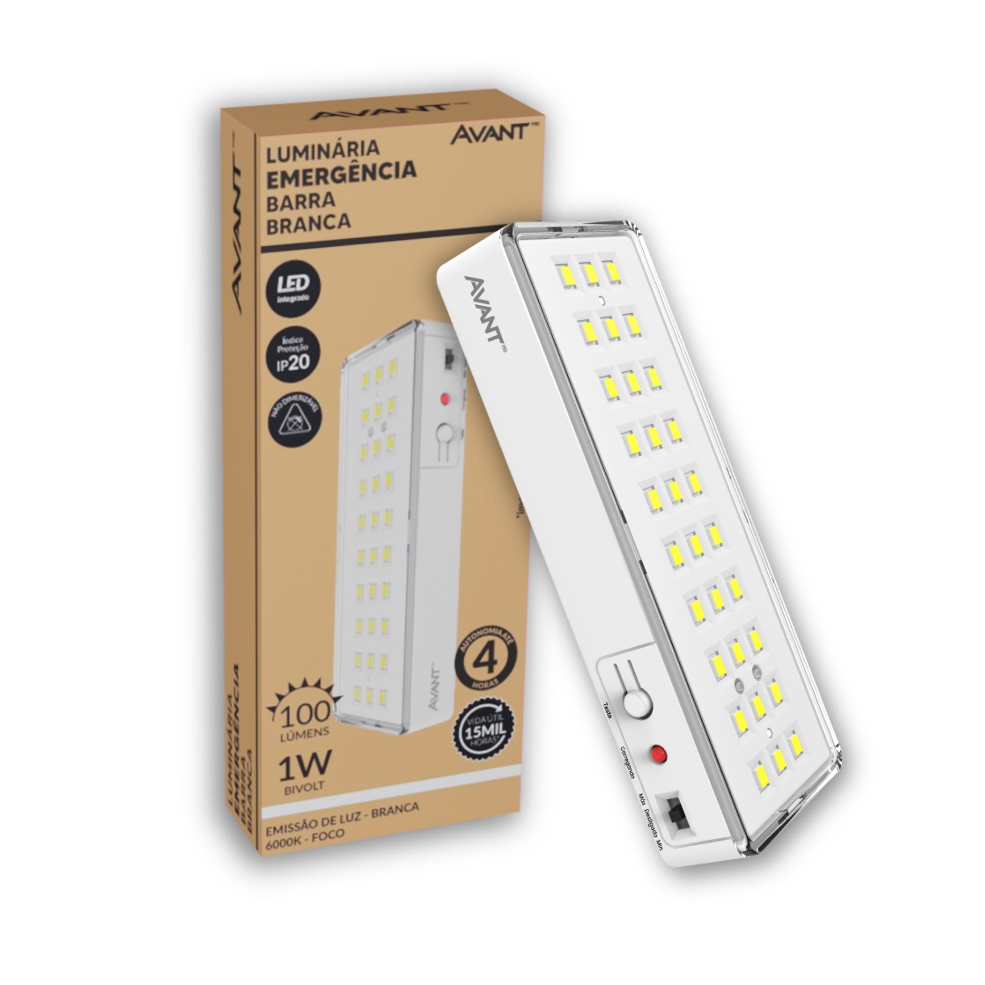 LUMINARIA DE EMERGENCIA 30 LED AVANT