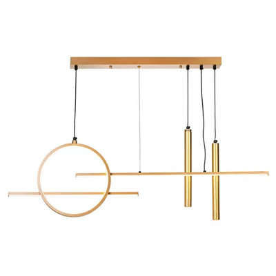 LUSTRE PEND. LED 62WX2 SEQ. PRETO 6725