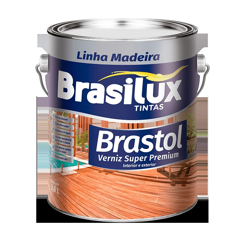 VERNIZ INCOLOR/BRASTOL 3,600LTS BRASILUX